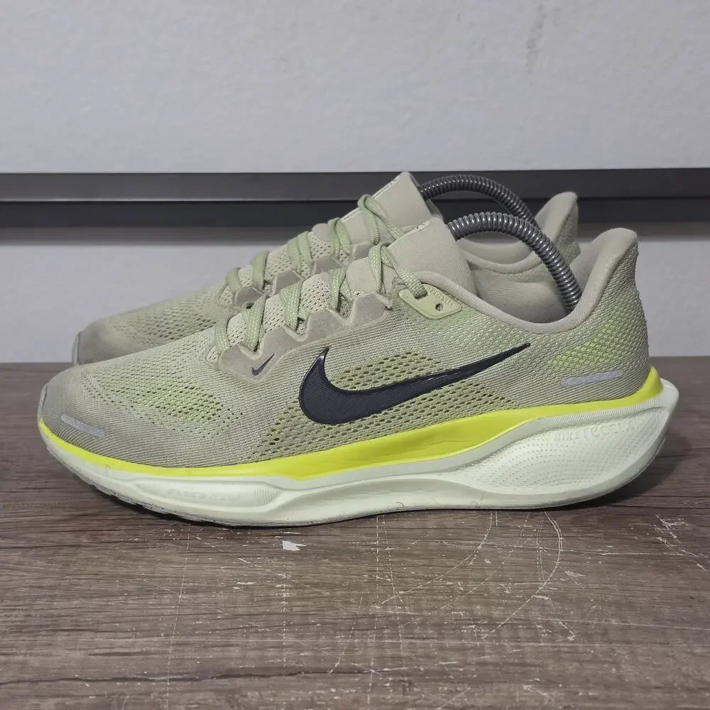 Nike Pegasus 41 (FD2722-303) Men’s Running Shoes Size 8.5 Olive Aura/Barely Volt